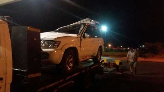 Accident damaged Nissan Patrol 4,8 petrol.