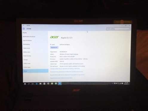 Acer aspire e 15