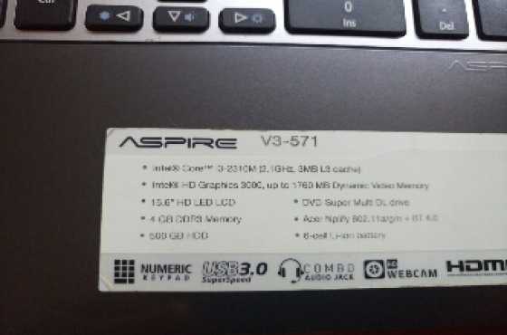 Acer aspire V5 i3 laptop to swop for phone