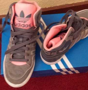 Adidas Pink and Grey Originals