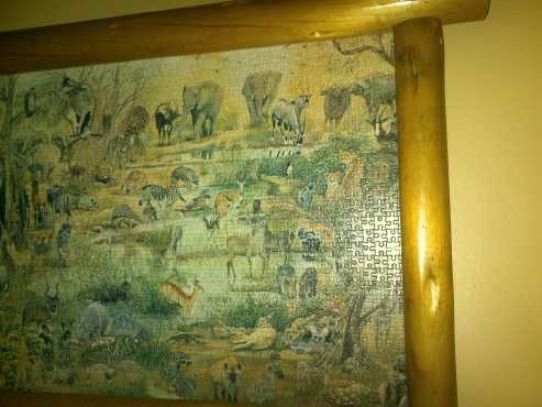 African picture puzzle pieces