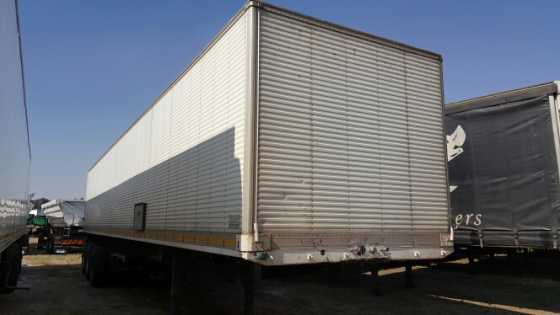 Afrit Tri-axle Aluminium Closed Body Trailer.