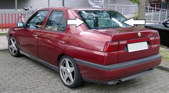 alfa 155 rear screen