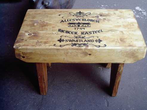 Allesverloren Wine Estate 1 Seater Bench (700x400x450)