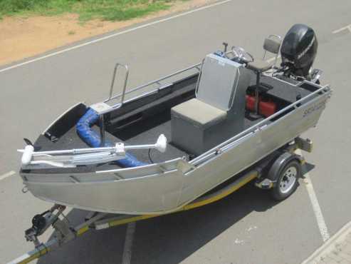 ALLEY CAT ALUMINIUM HULL WITH 60HP BIGFOOT EFI