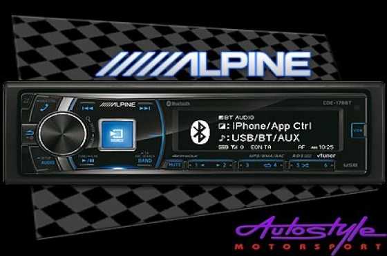 Alpine CDE-178BT Mp3 with USB amp Bluetooth