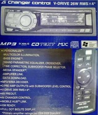 Alpine Radio and MP3 player