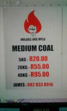 Amahlahle Ange Mpela - Medium Coal A Grade