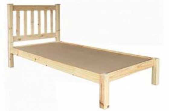 Amanda Single bed in pine wood