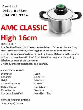 AMC CLASSIC SET OF POTS, PANS, URN, ect.