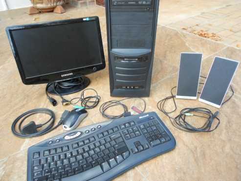 AMD Desktop PC with Samsung monitor