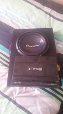 Amp 2400 watt en sub 2000