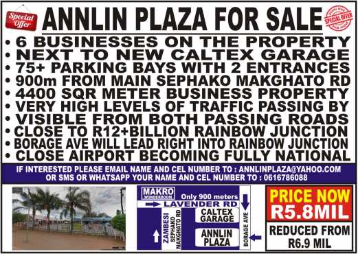 Annlin Plaza for sale