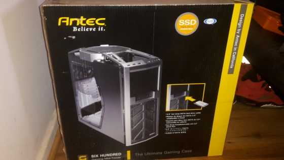 Antec 600 mid tower gaming case with box