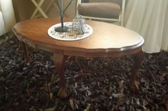 Antique ball and claw coffee table