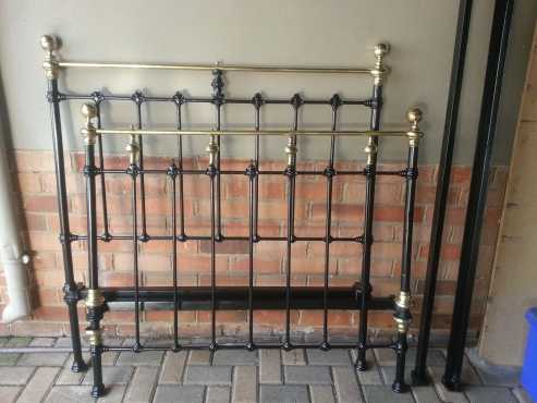 Antique brass knob bed for sale.