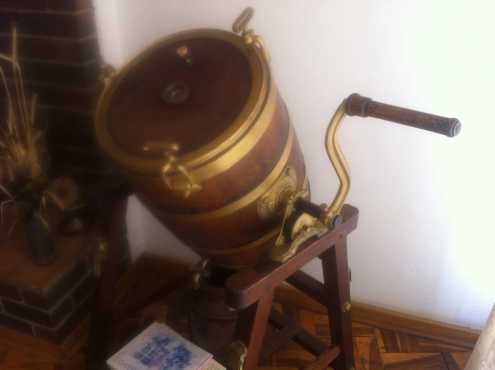 Antique butter churn