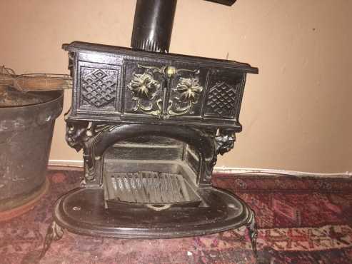 Antique cast iron fire place