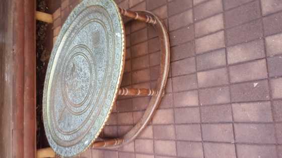 antique copper table