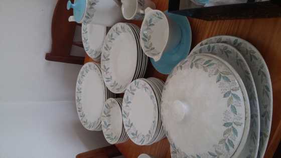 antique dinner service