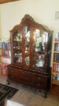 Antique display cabinet.