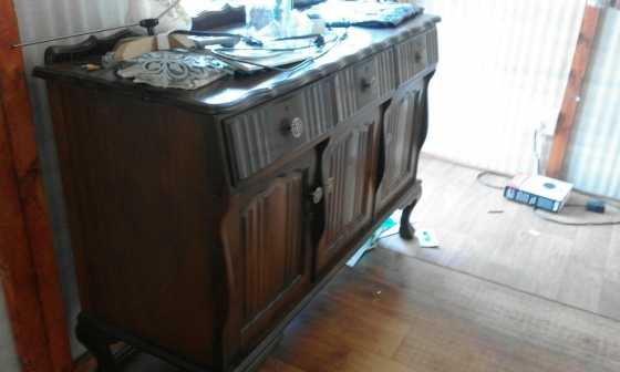 Antique Emboya Wood Buffet