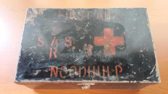 Antique first aid kit