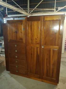 Antique Genuine Kiaat Wardrobe