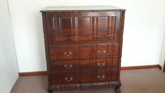 Antique Imbuia Dresser Cupboard