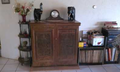 Antique Oak Cabinet.