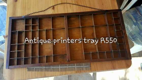 Antique printers tray