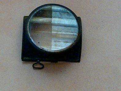 Antique Railway Oil Lamp Lens and Front Section