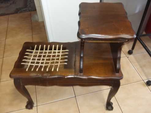 Antique riem pies telephone table