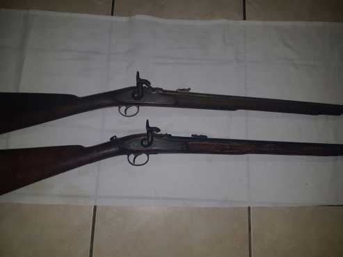 Antique rifle withworth