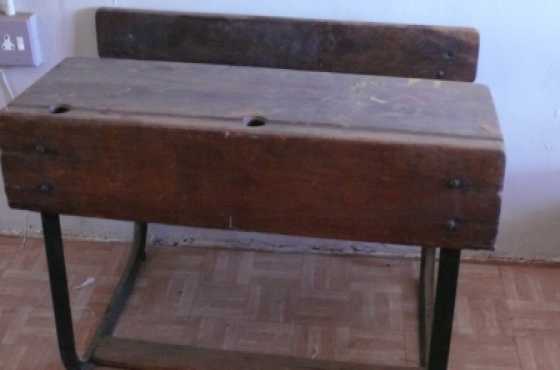 Antique school desk