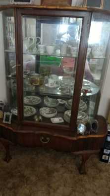 Antique showcase for sale