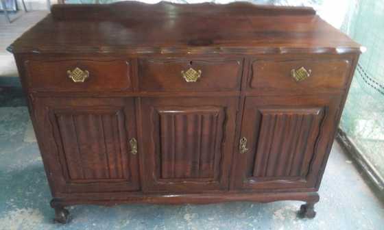 Antique Sideboard Ball and Claw