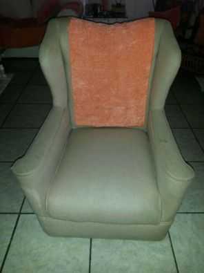 ANTIQUE WINGBACK ROCKING CHAIR