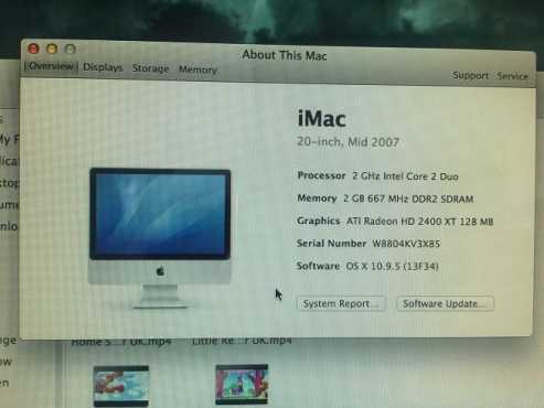 Apple iMac Core 2 Duo 20quot (Al)