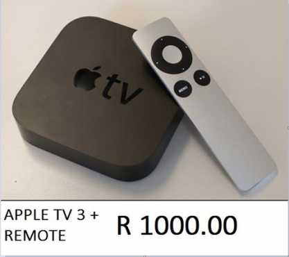 APPLE TV 3 AND REMOTE