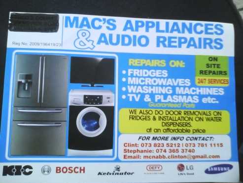 appliances and audio repairs