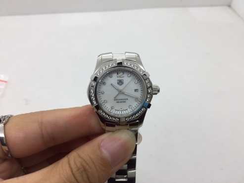 Aquaracer Ladies SS White MOP Dial