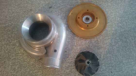 AR 70 Compressor housing, wheel and back plate