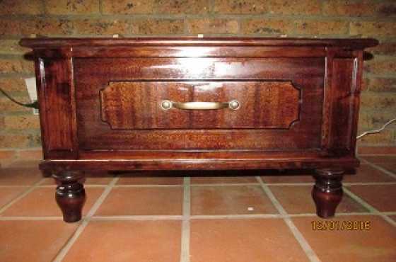 ART DECO PEDESTALCOMMODE with Leatherette amp Brass TOP-UNIQUE