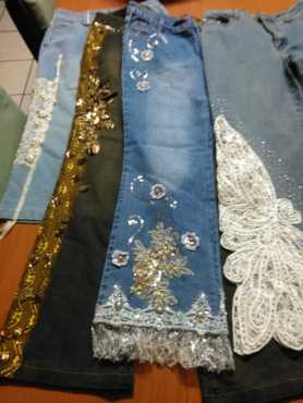 Assorted Beaded Boutique Jeans x 4