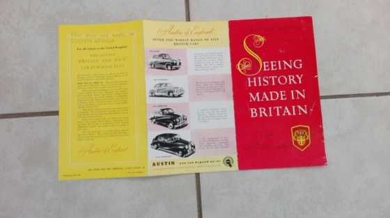 Austin of England original showroom pamphlet