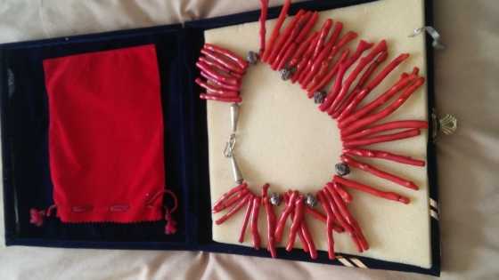 authentic red coraal necklace for sale.