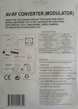 AV RF Converter Modulator