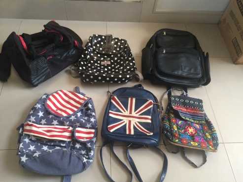 Bags for sale at R100 each Totem schoolbag  R250