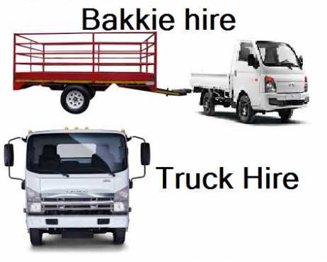 Bakkie and trailer for hire with driver 0725626406